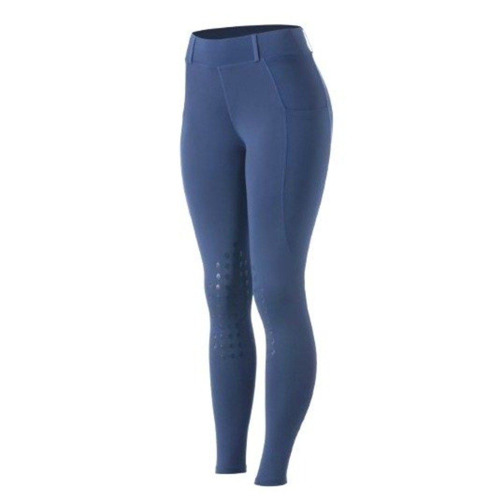 NWT Equinavia Deep Navy Blue Classic Full Seat Silicone Grip Riding Tights  L